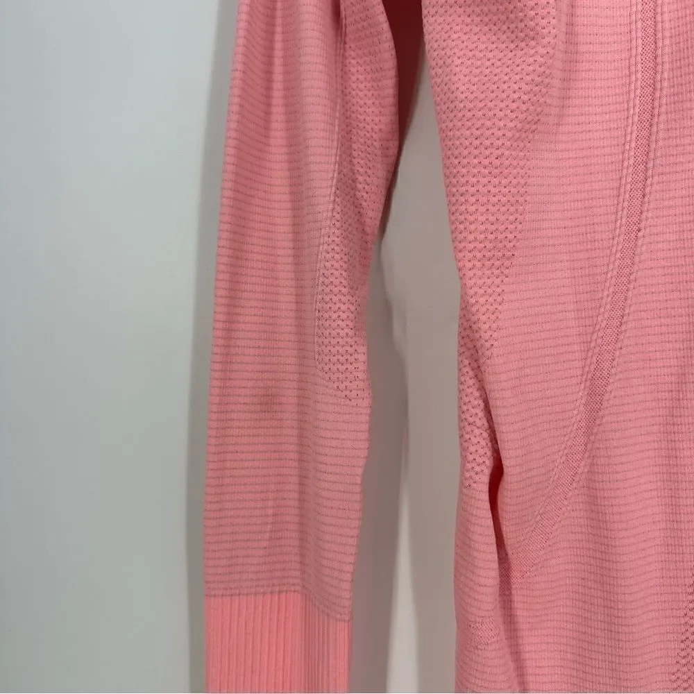 LULULEMON Swiftly Tech Neon Coral Longsleeve sz 6